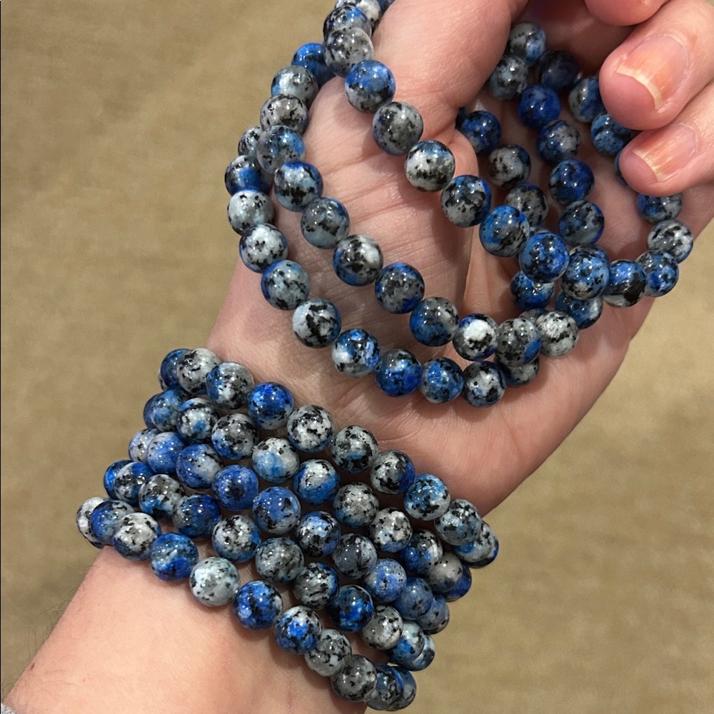 K2 Jasper 8mm Beaded elastic Stretch Bracelet - priced per bracelet
